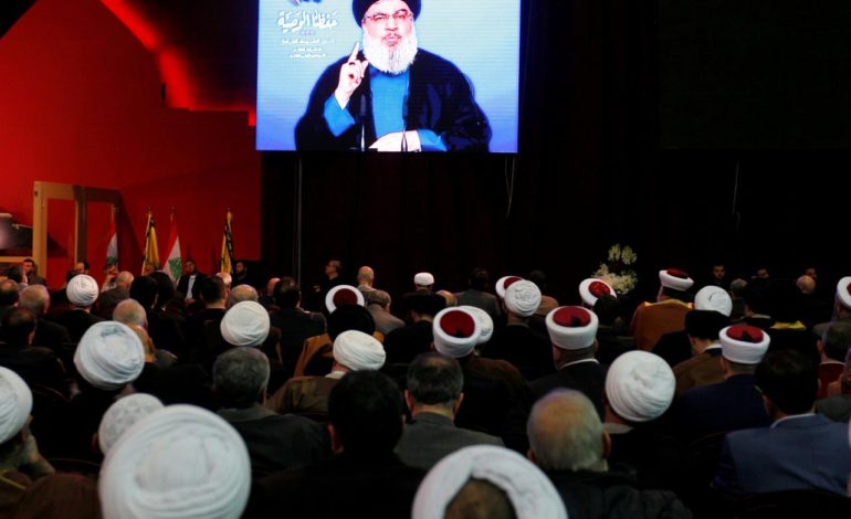 Hezbollah leader says Lebanon public finances threaten disaster