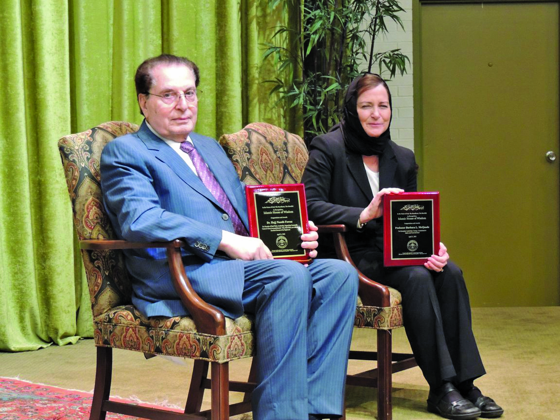 Islamic House of Wisdom honors Barbara McQuade and Dr. Nassib Fawaz