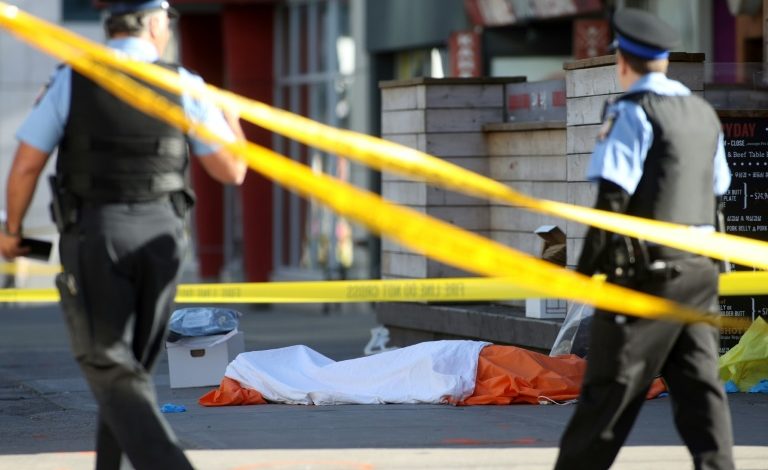 Toronto Police: Van driver kills nine, injures 16 plowing his rental vehicle into a crowd
