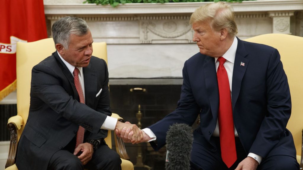Trump with Abdullah