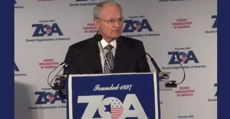 President of Zionist Organization of America doubles down on his “filthy Arabs” slur