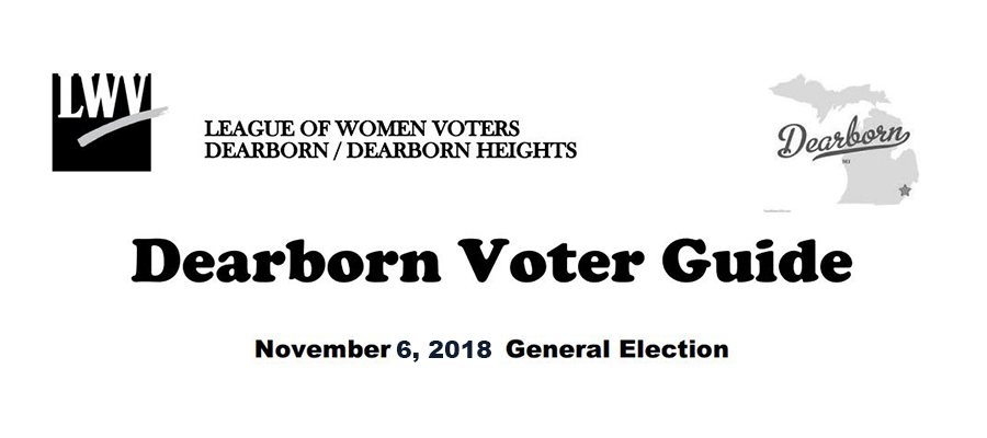 November 6, 2018 General Election Voter Guide