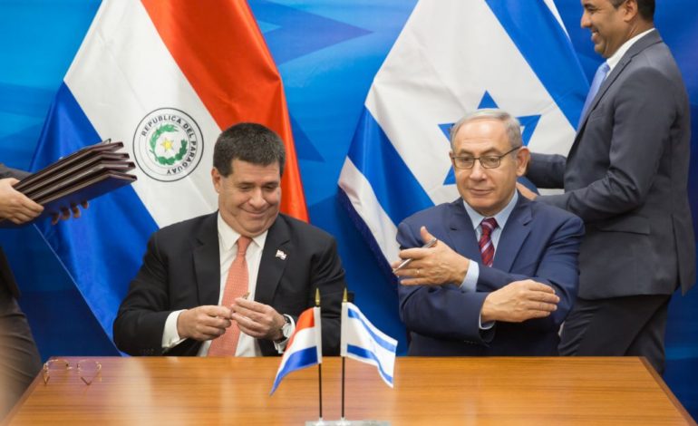 Israel closing embassy in Asuncion after Paraguay moves mission back to Tel Aviv