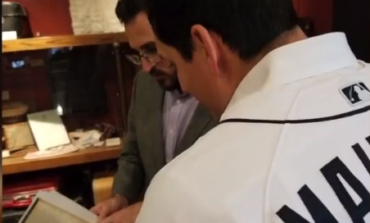 Tigers outfielder Mikie Mahtook receives surprise from Arab American National Museum