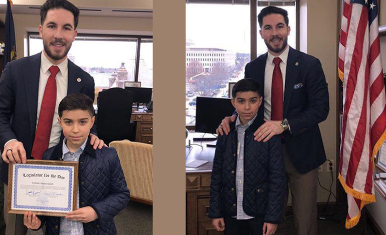 Arab American elementary student visits Lansing as legislator for the day