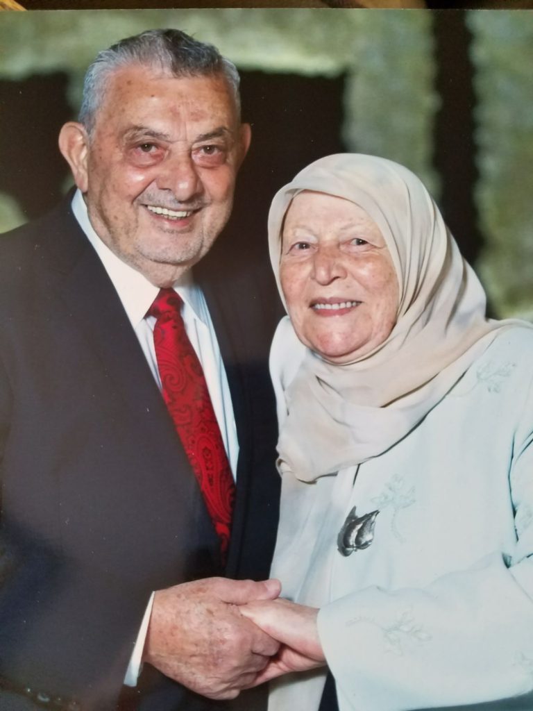 Mohammed Turfe with his late wife Youssra Baydoun Turfe