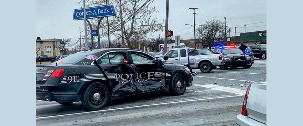 Dearborn police officer involved in collision