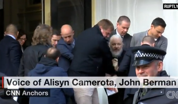 Julian Assenge forcibly removed from Ecuadorian embassy, arrested in London