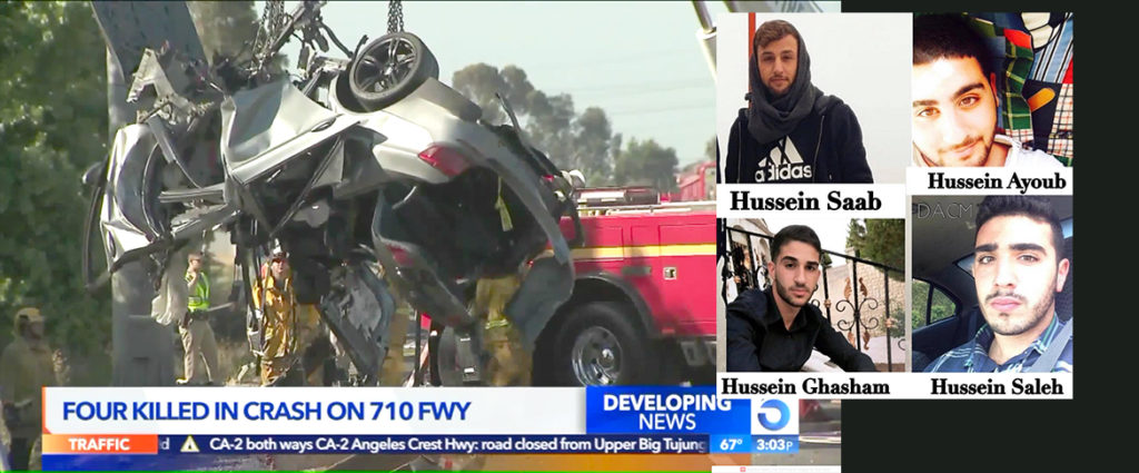 Four Arab Americans killed in a car crash on a California freeway