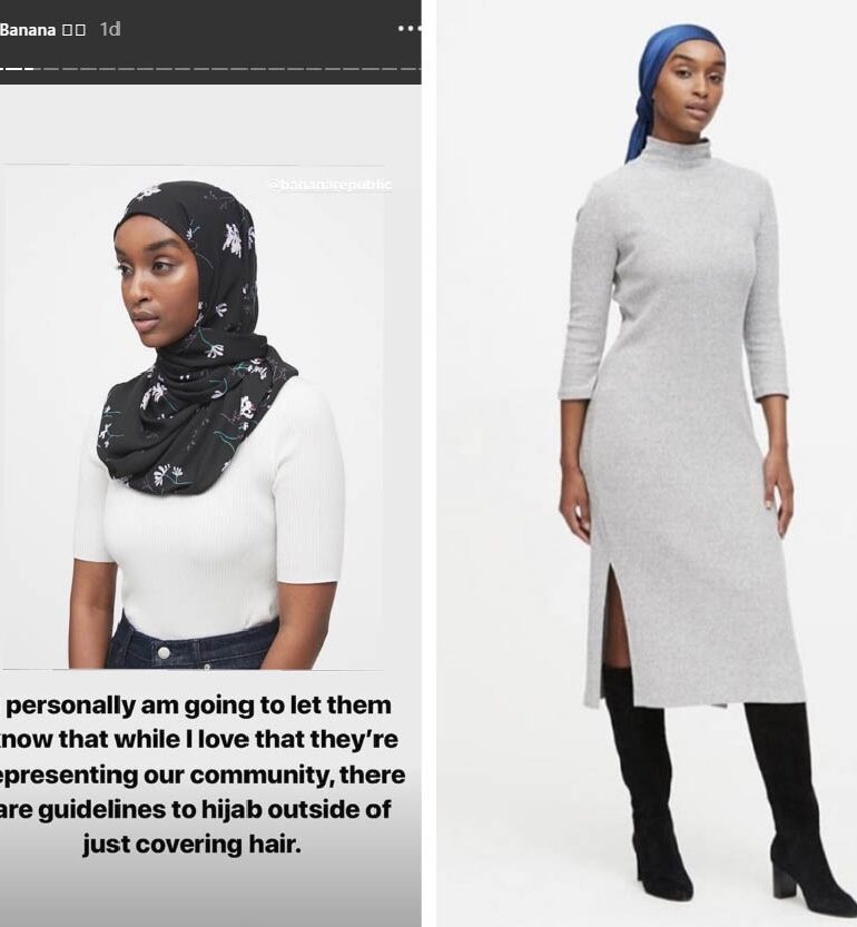 Banana Republic questioned over portrayal of new line of hijabs