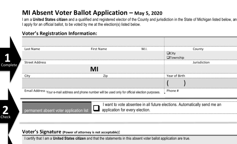 Secretary of State to mail absent voter ballot applications to all May 5 voters