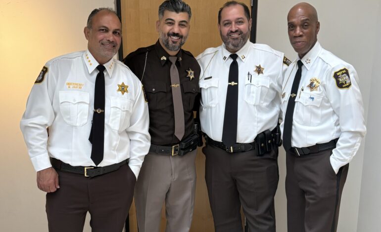 Wayne County Sheriff’s Office promotes two Arab American officers, recruits two others