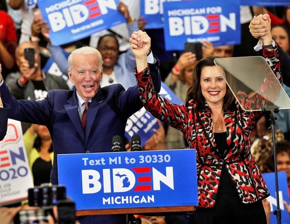 Democratic presidential front-runner Biden confirms he’s considering Whitmer for VP