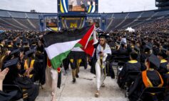 University of Michigan graduates walk out during commencements protesting for Palestine