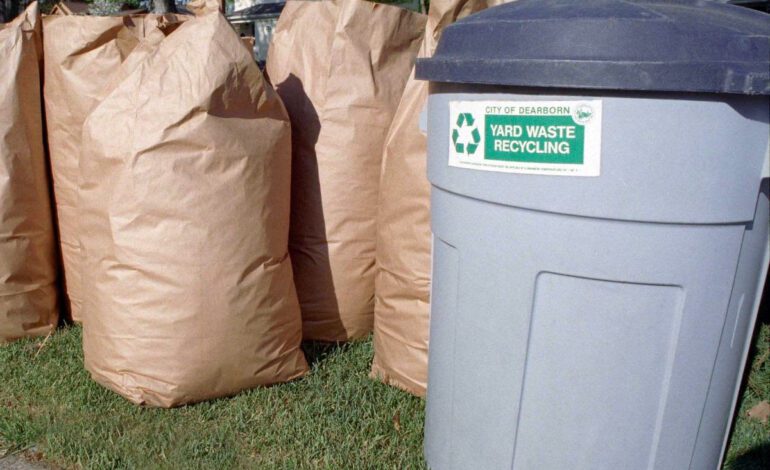 Dearborn’s 2023 curbside yard waste program begins this March