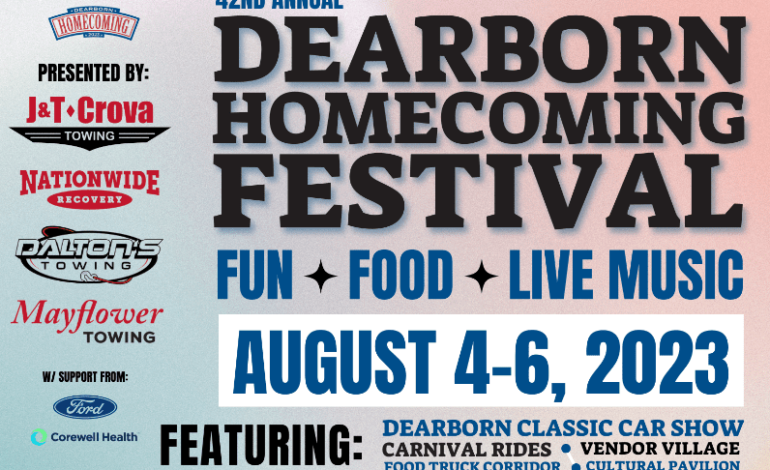 Dearborn’s Homecoming returns to Ford Field Park August 4-6
