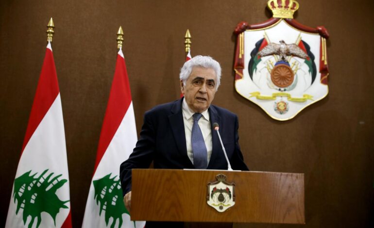 Lebanese foreign minister quits over slow reforms, Aoun adviser takes over