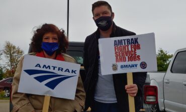 Amtrak employees host rally in Dearborn as cuts quickly approach
