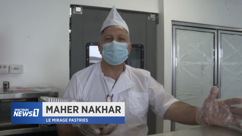 Maher Nakhar is a baker at Le Mirage Pastries in Anaheim, California