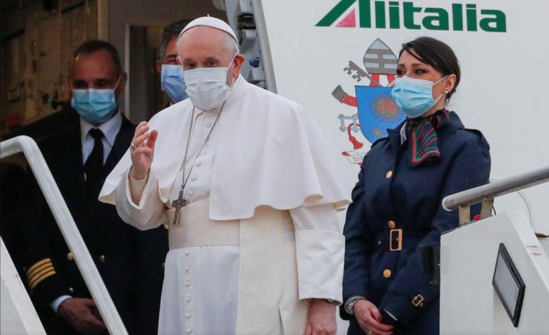 Pope Francis departs Rome for risky, historic Iraq tour