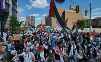 Three thousand protesters mobilize in downtown Ann Arbor, demand "Free Palestine"