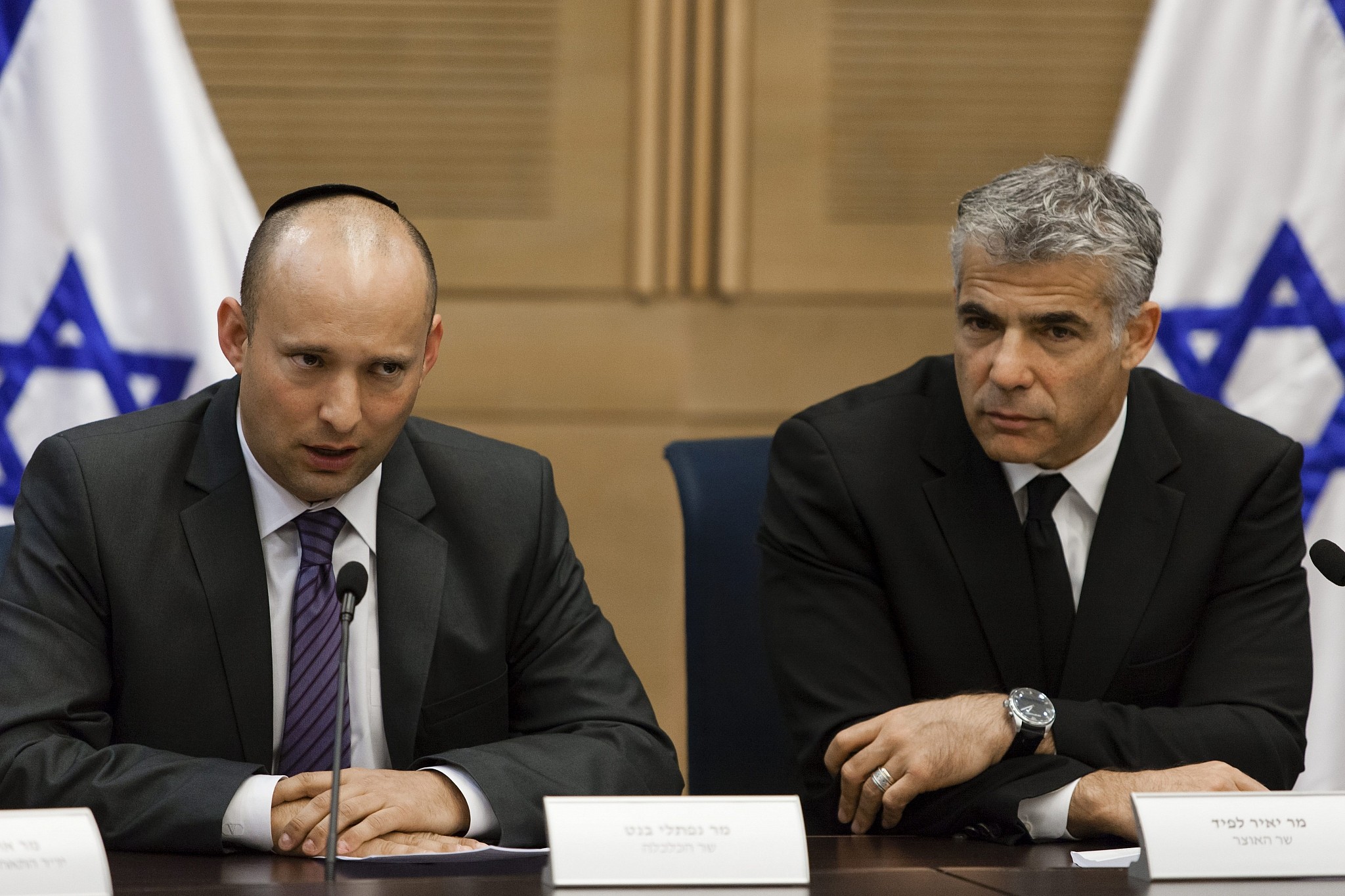 Naftali Bennett and Yair Lapid. Photo: Flash90