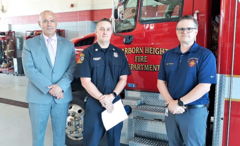 Dearborn Heights firefighter recognized for volunteering 170 hours in vaccine clinic