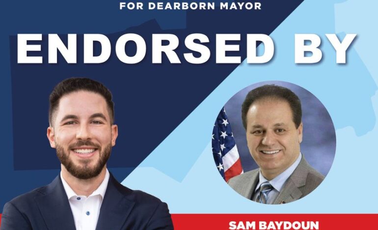 Wayne County Commissioner Sam Baydoun endorses Abdullah Hammoud for mayor