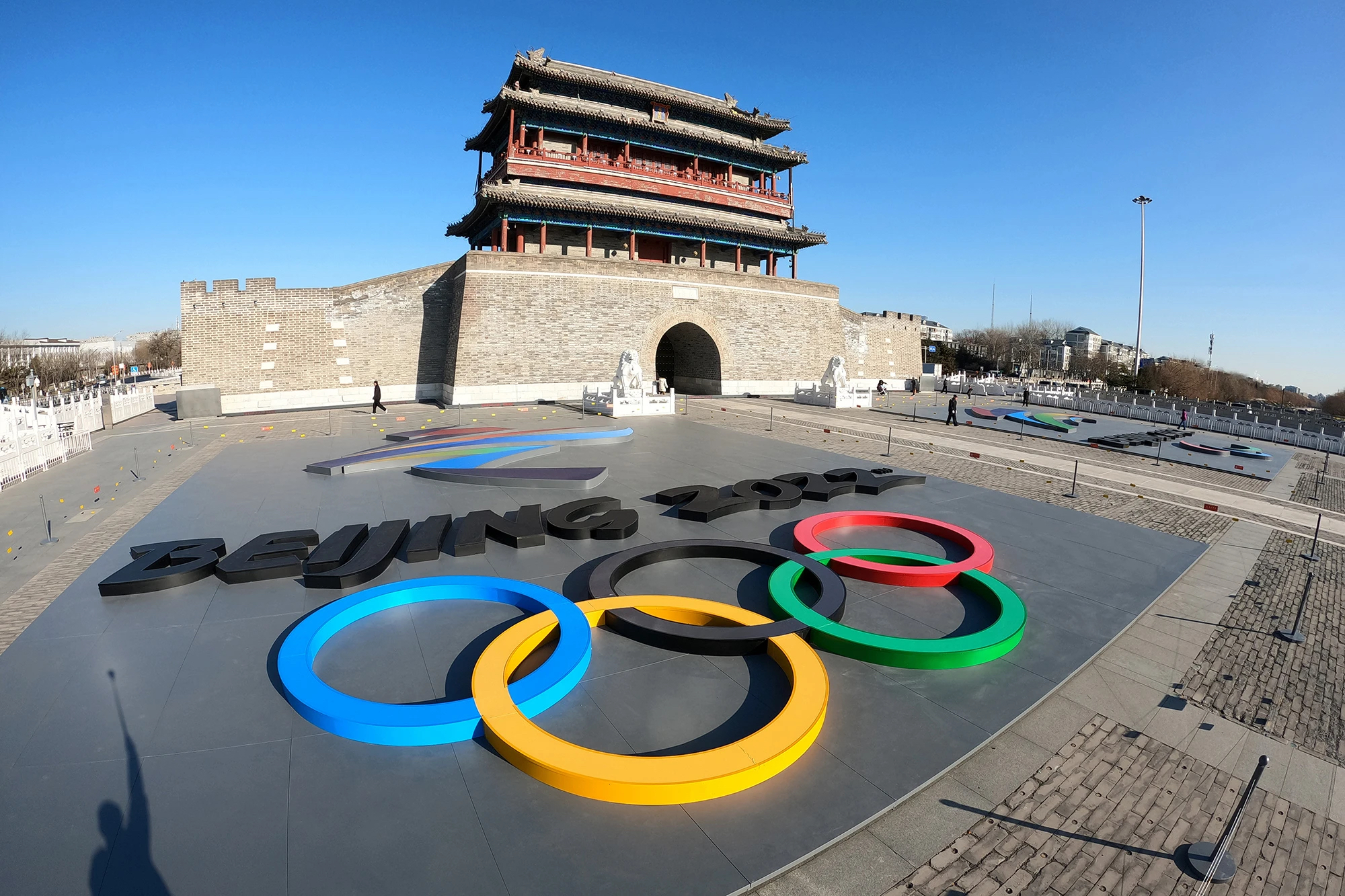A Beijing 2022 Winter Olympics sign as seen in China
