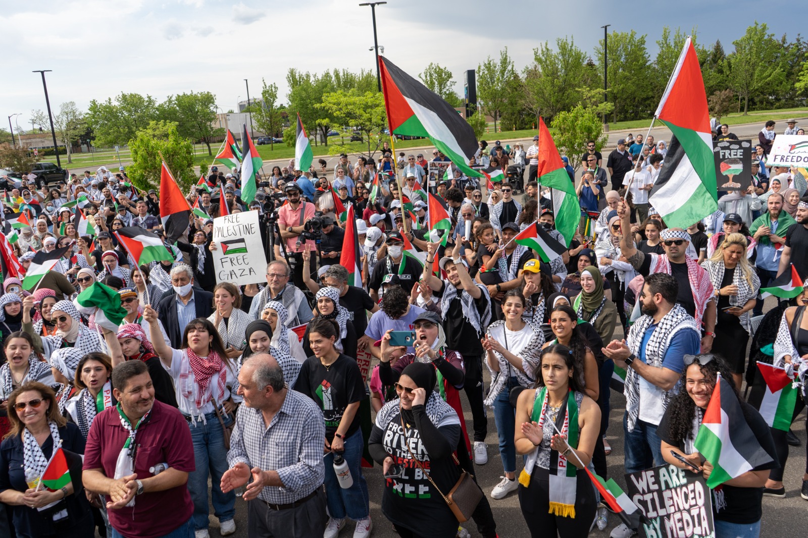 The Second Annual Metro Detroit March for Jerusalem Palestine in Dearborn, May 15. Photo: Imad Mohamad/The Arab American News