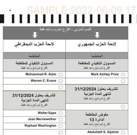 In a historic first, Arabic will appear on election ballots and materials in Dearborn this August