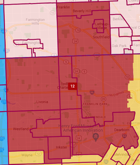 The newly-drawn 12th Congressional District. Photo: Screenshot/Citygate GIS