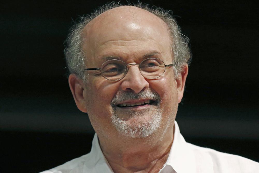 Author Salman Rushdie. Photo via AP