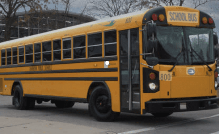 Dearborn Schools unveiled first electrical school bus in Michigan