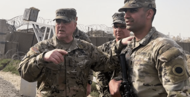 Syria condemns U.S. top general’s "illegal" visit to American army base