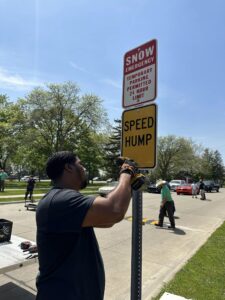 Dearborn testing speed humps in residential area to combat speeding and reckless driving.