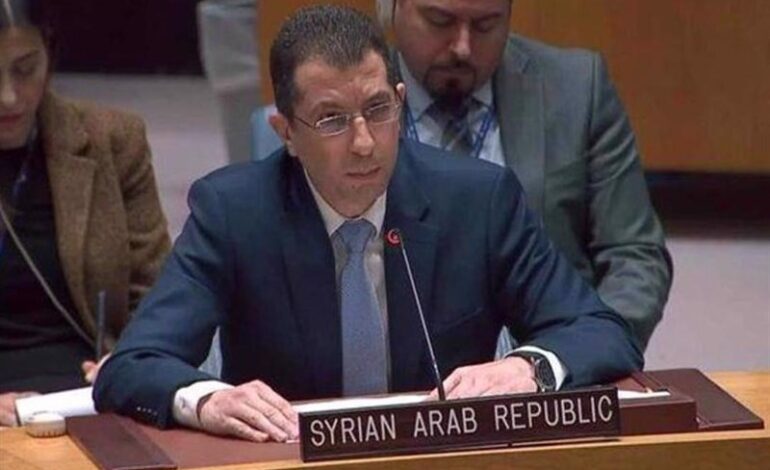 Syria’s U.N. representative claims U.S. is providing Syrian armed groups with chemical weapons