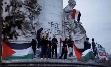 France uses tear gas on banned pro-Palestinian rally as Macron calls for calm