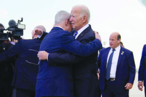 President Biden and Israeli PM Benjamin Netanyahu meet in Tel Aviv, on Oct. 18, 2023 - File photo