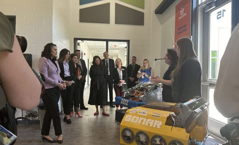 Gov. Whitmer pushes free community college plan at Livonia Career Technical Center