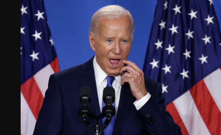 Biden flubbed names, insists he is staying in the race, mixes Harris with Trump