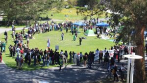 Students at San Francisco State University took part in the national student movement for Palestine in the Spring (supplied/MEE) Students at San Francisco State University took part in the national student movement for Palestine in the spring (Supplied) 