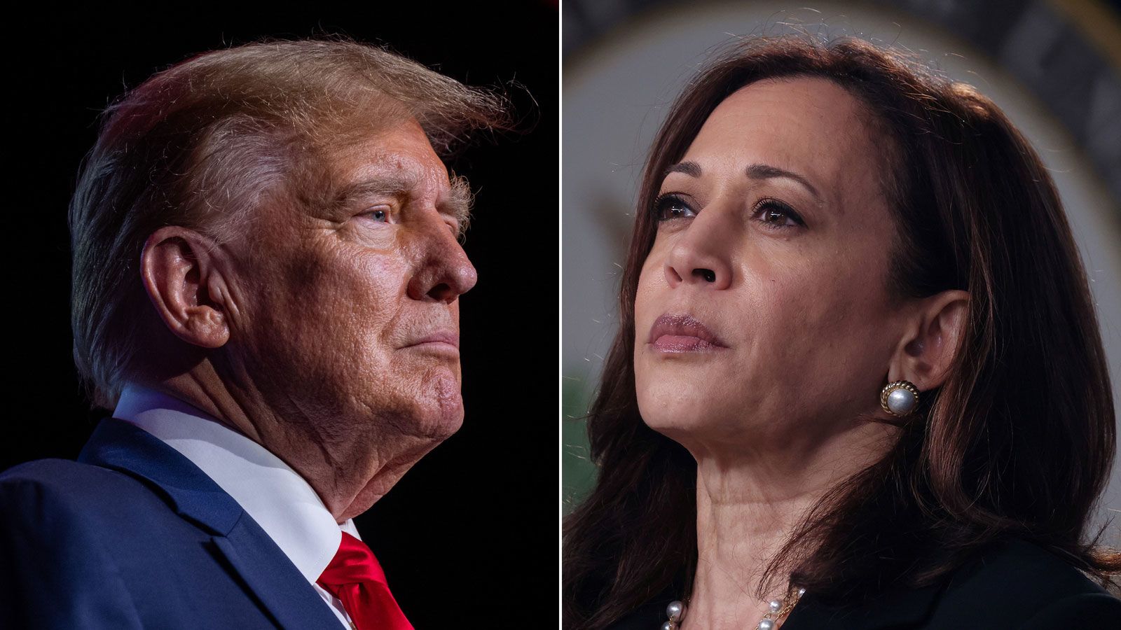 Former President Donald Trump and Vice President Kamala Harris. Former President Donald Trump and Vice President Kamala Harris.