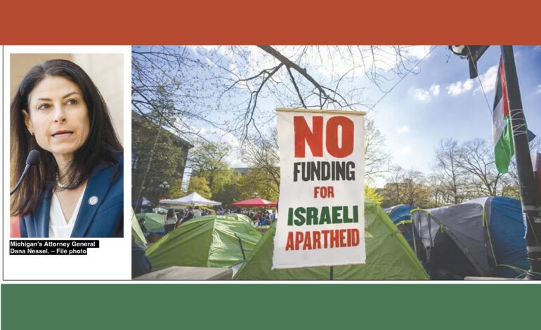 Rights groups respond to AG Nessel’s charges against 11 pro-Palestinian protesters during spring encampment at U of M