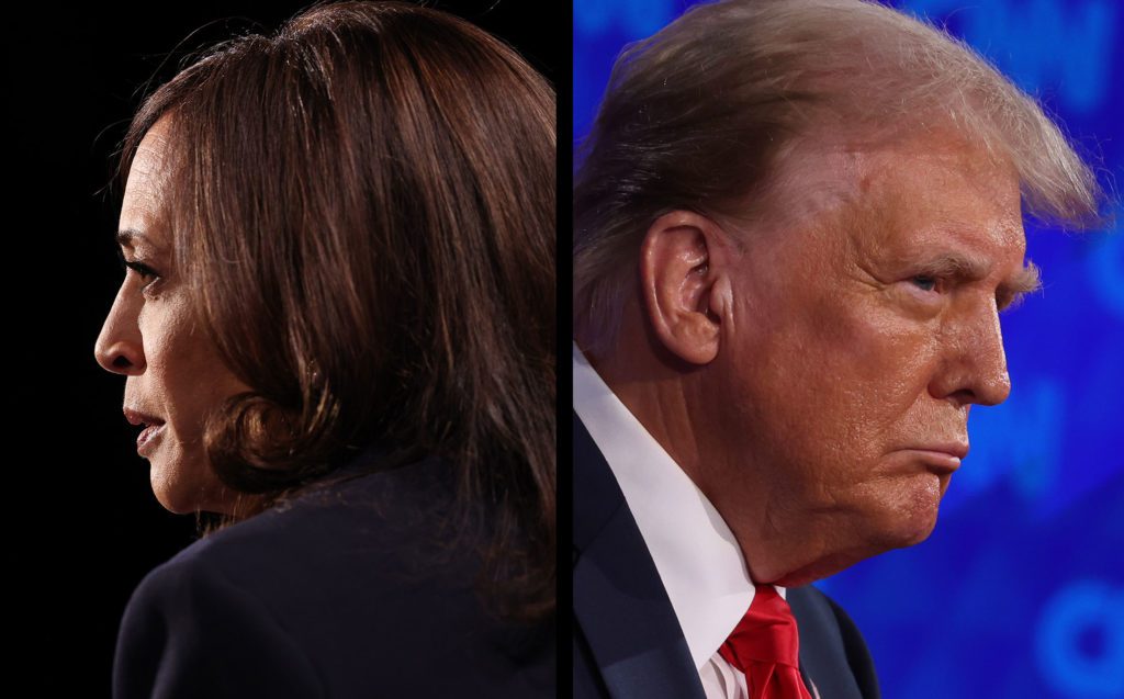 Polls show Harris and Trump tied nationally, tight race in swing states