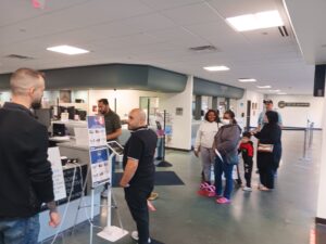 Arab American voters cast their votes at a the Dearborn Administrative Center on Tuesday, November 5. – Photo by The Arab American News