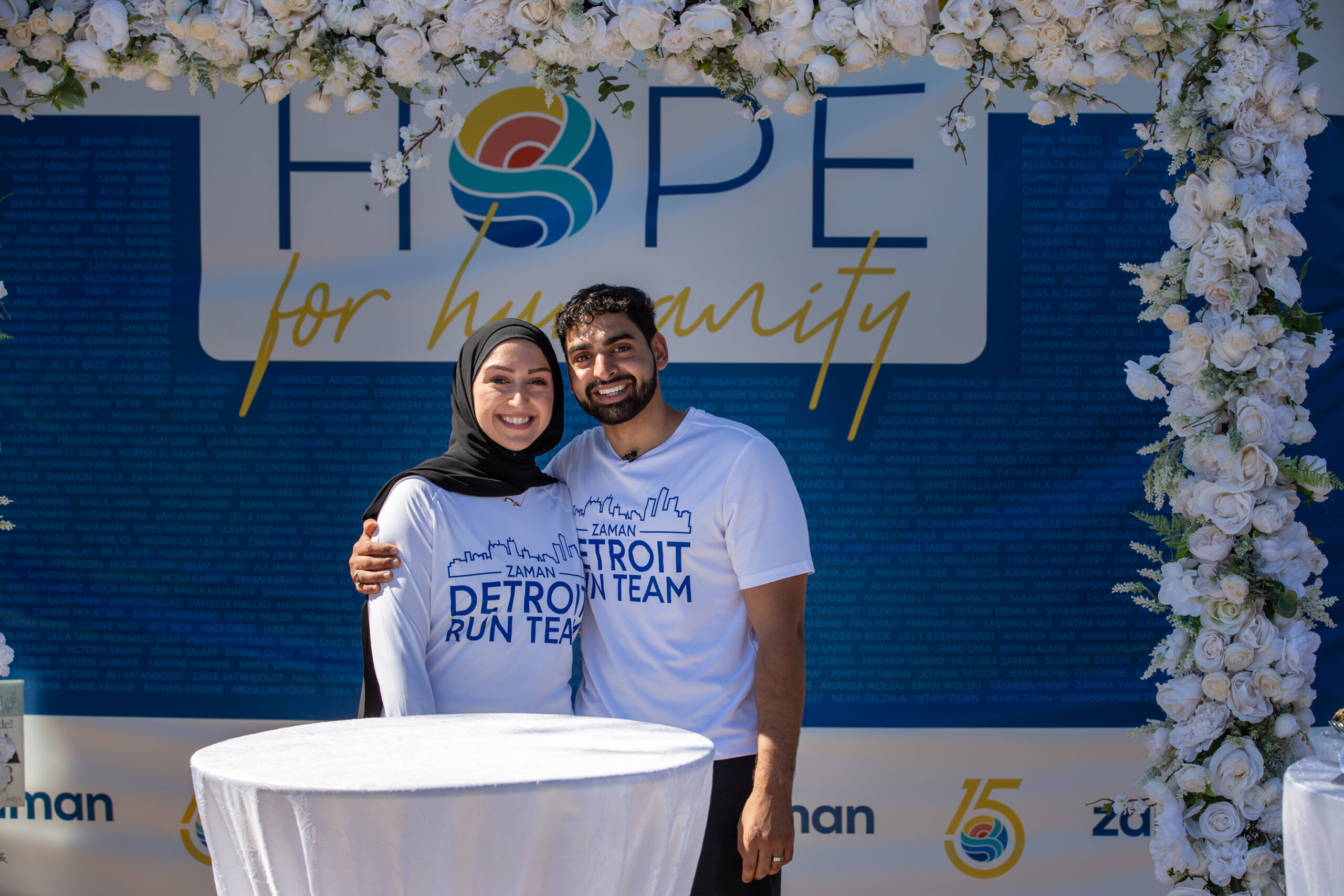 Alia Sareini and Morteza Fradi get married at Zaman's 15th Annual Run Walk Picnic. Photo: Joe Alcodray