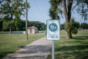 A fitness loop is just one of the amenities at O'Hair Park