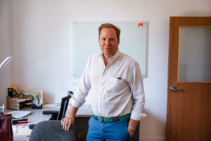 Mac Farr, Executive Director of The Villages CDC, at his office