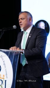 Nabih Ayad speaks at the ACRL Gala on May 29.